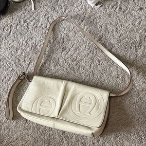 Etienne Aigner Cream Shoulder Bag